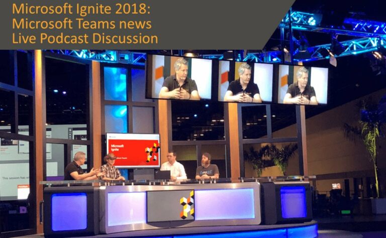 Microsoft Teams live podcast discussion
