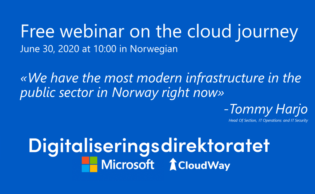 Free webinar on the cloud journey