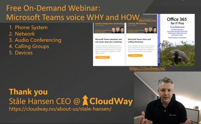 Microsoft Teams Voice with MVP Stale Hansen
