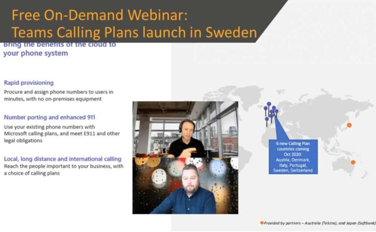 Teams Calling plans launch in Sweden