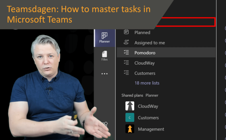 Teamsdagen: how to master tasks in Microsoft Teams