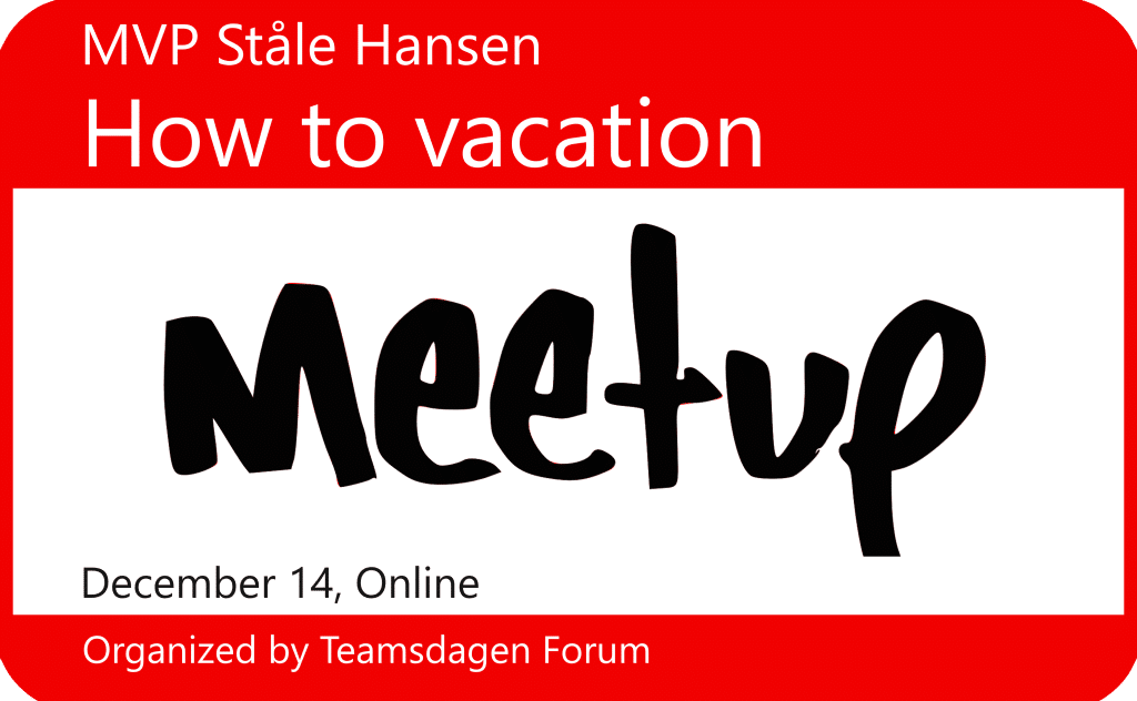 how to vacation Teamdagen