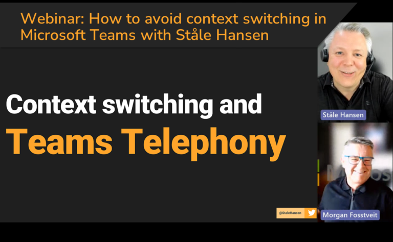context switiching teams telephony