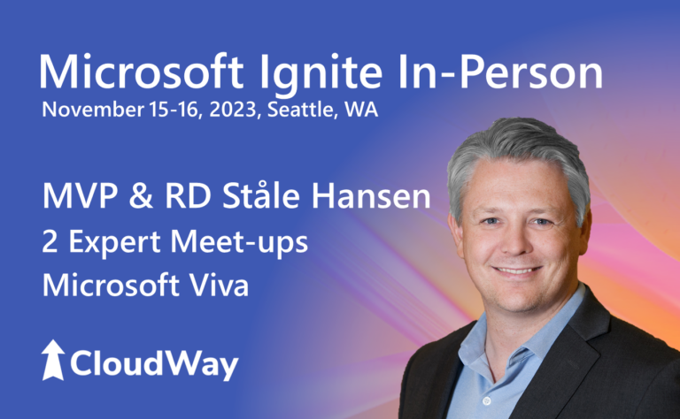 Microsoft Ignitein person