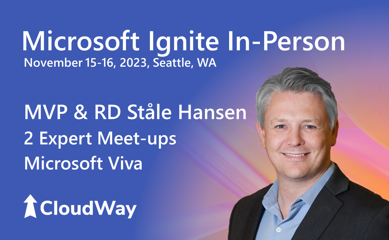 Microsoft Ignitein person